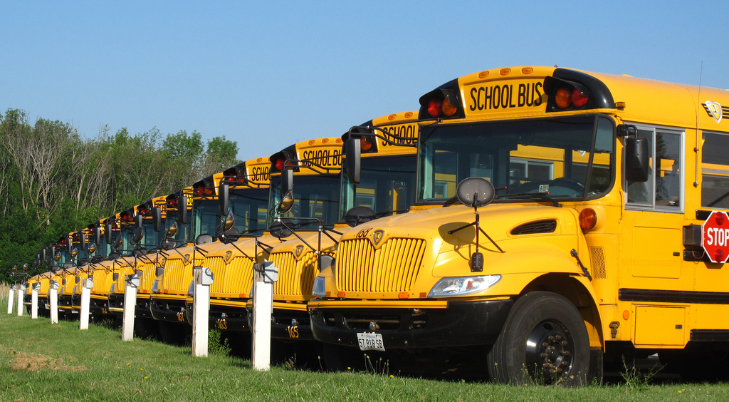 school bus fleet