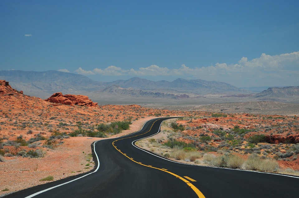 road in desert